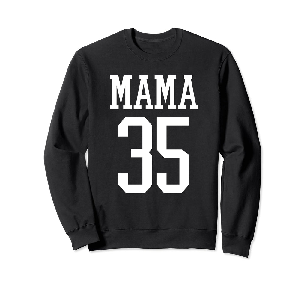 Number 35 Mama Biggest Fan Spirit Sweatshirt - Minimalist Print Unisex - T-Shirt, Sweatshirt, Hoodie