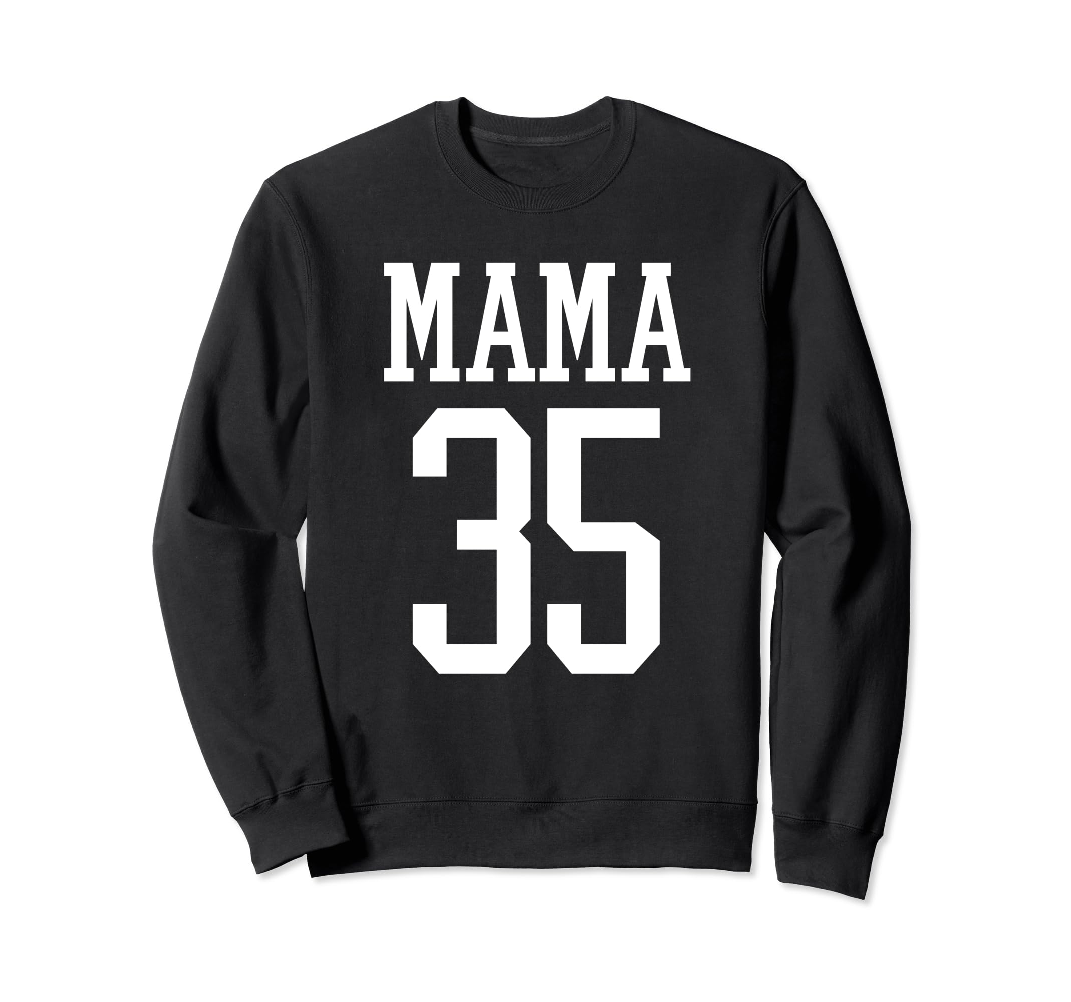 Number 35 Mama Biggest Fan Spirit Sweatshirt - Minimalist Print Unisex - T-Shirt, Sweatshirt, Hoodie