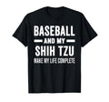 Baseball And My Shih Tzu Mama Dog T-Shirt - Streetwear Style for Adults - T-Shirt, Sweatshirt, Hoodie