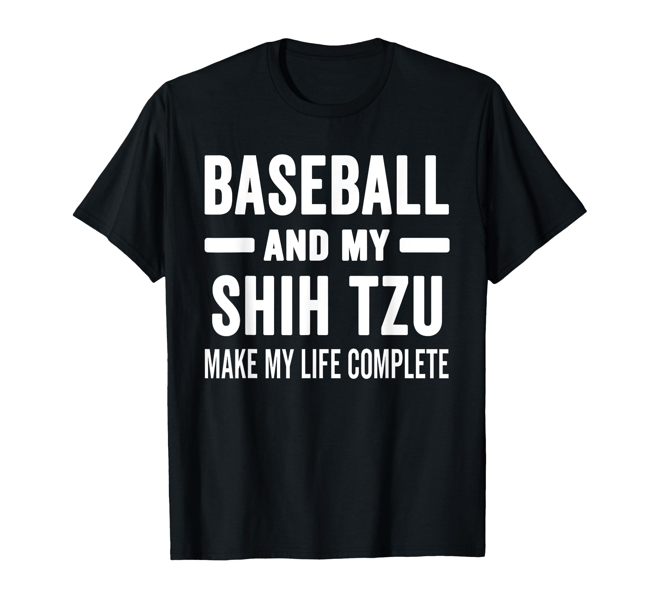 Baseball And My Shih Tzu Mama Dog T-Shirt - Streetwear Style for Adults - T-Shirt, Sweatshirt, Hoodie