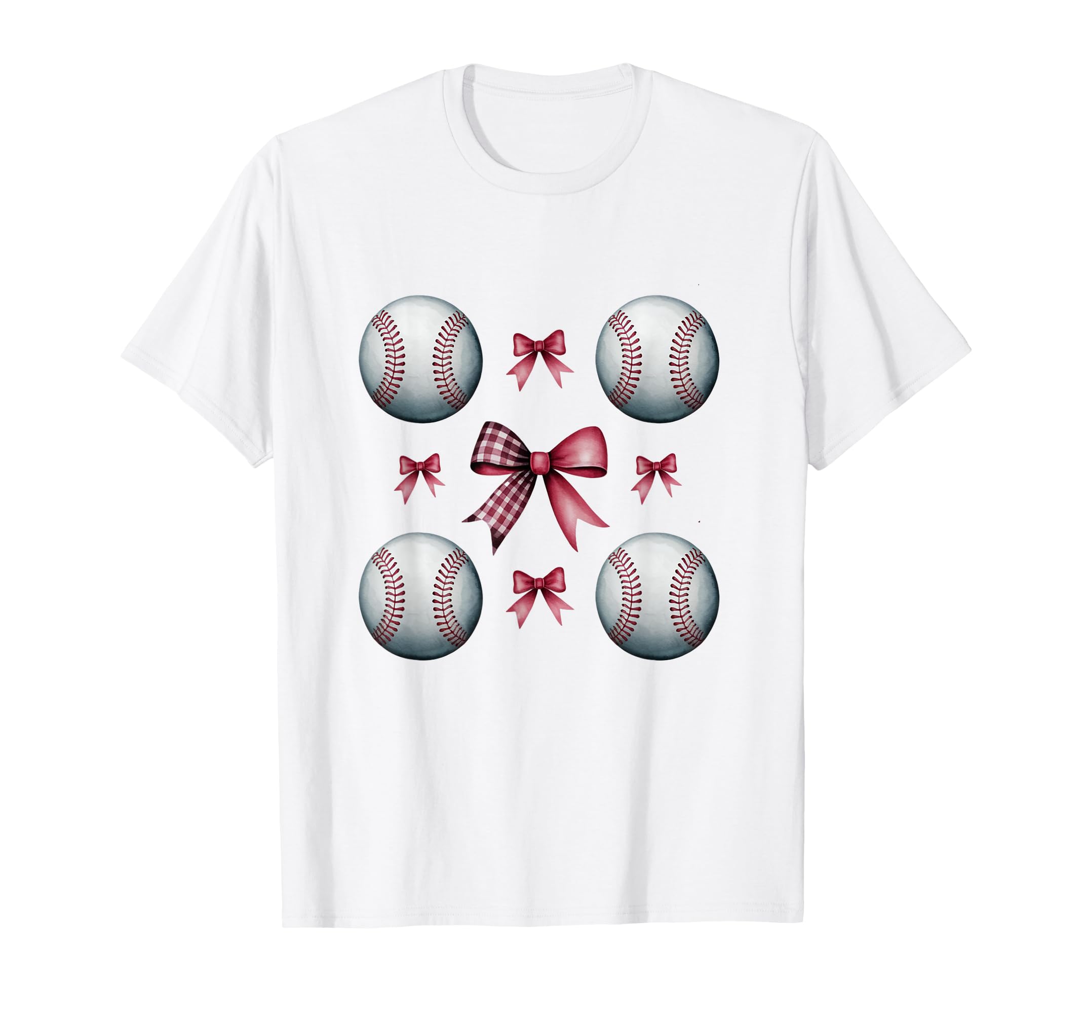 Baseball Coquette Bow Sports T-Shirt - Fun Novelty Design for Adults - T-Shirt, Sweatshirt, Hoodie