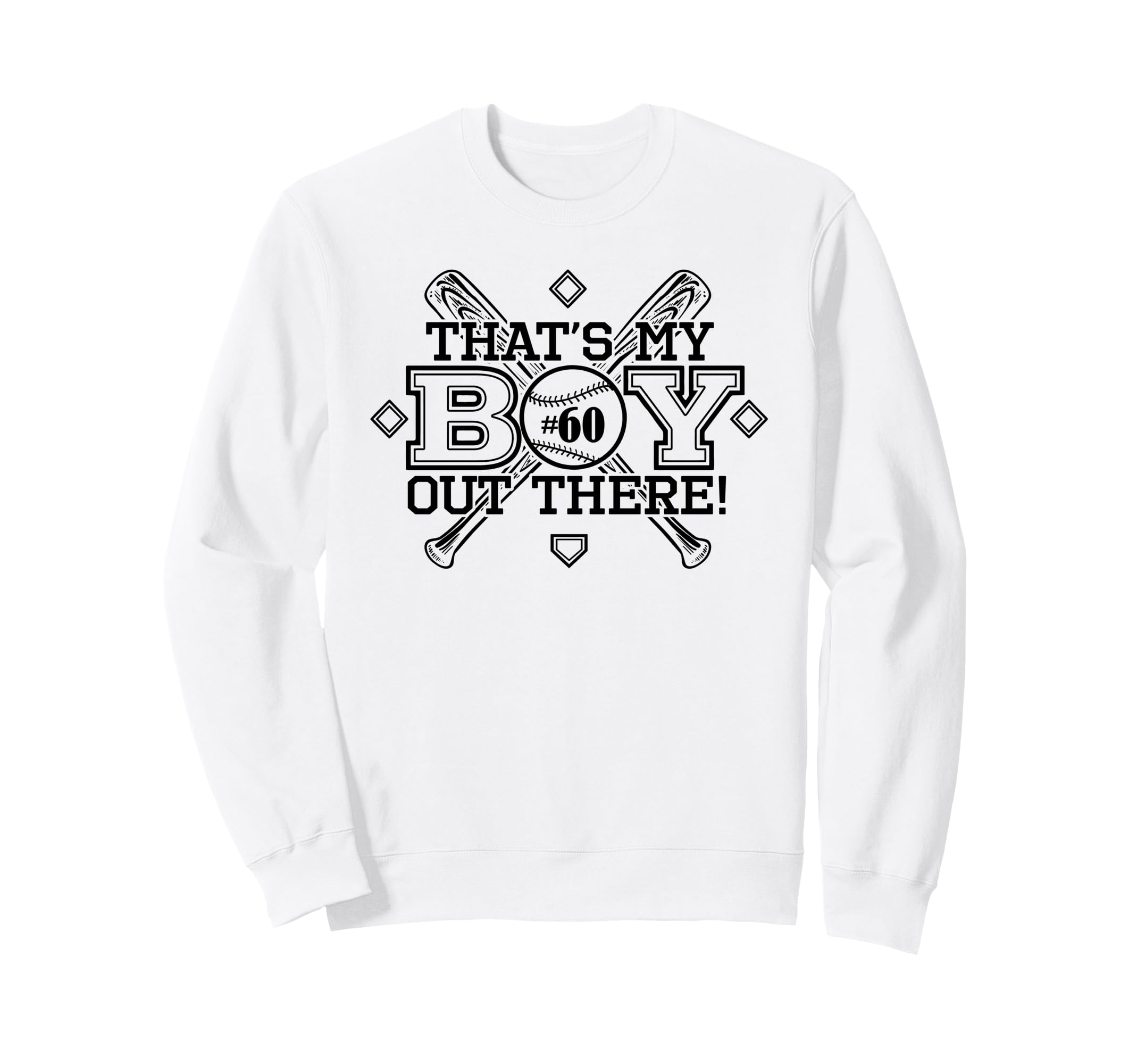 Baseball Mom Dad Thats My Proud Sweatshirt - Unique Graphic for Adults - T-Shirt, Sweatshirt, Hoodie
