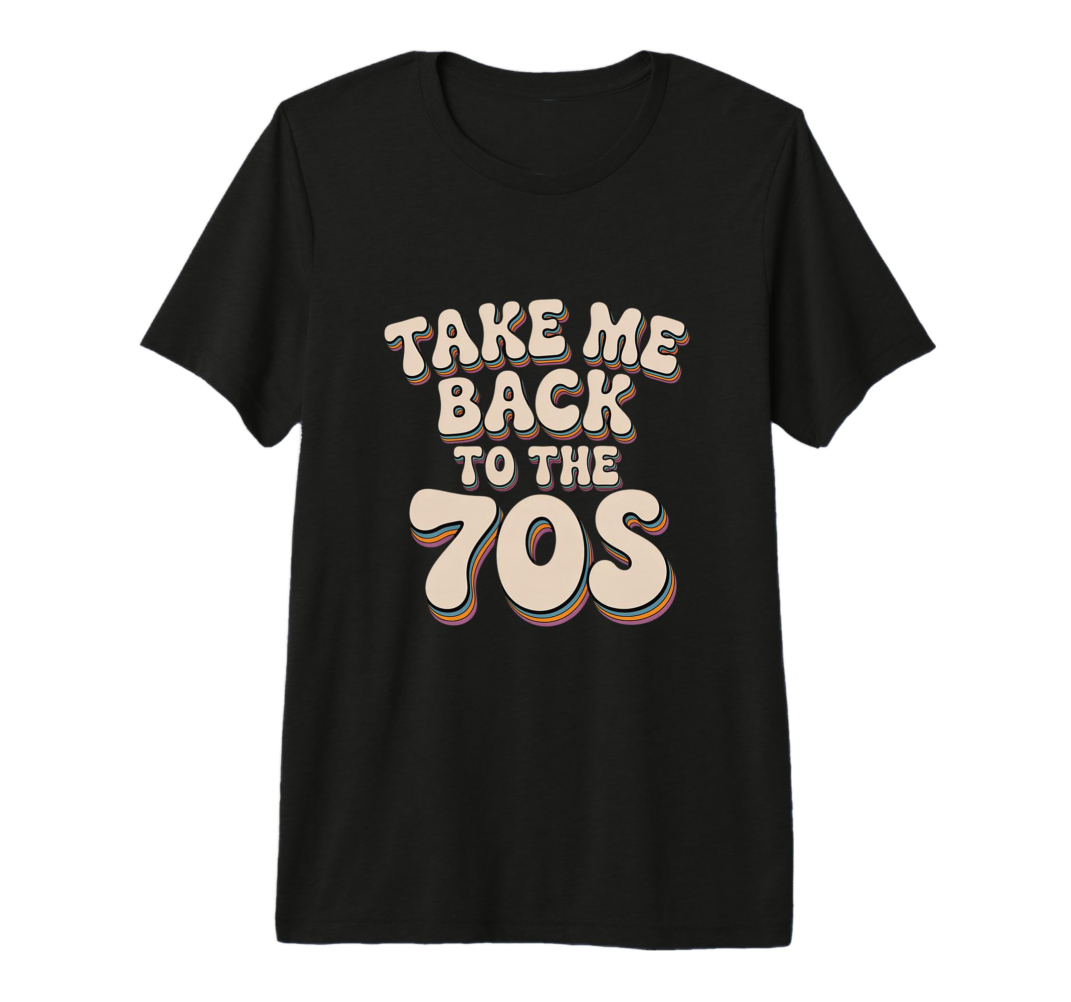 Take Me Back To 70S Tri Blend T-Shirt - Unique Graphic Unisex - T-Shirt, Sweatshirt, Hoodie