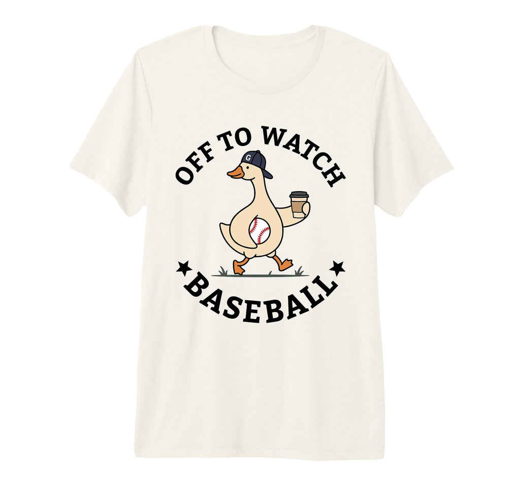 Off To Watch Baseball Mom Funny T-Shirt - Casual Everyday Wear for Adults - T-Shirt, Sweatshirt, Hoodie