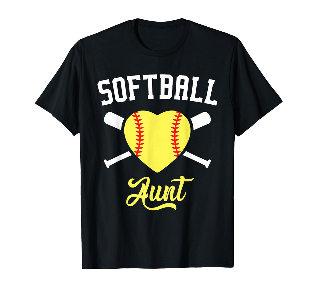 Softball Aunt Family Softball T-Shirt - Fun Novelty Design for Adults - T-Shirt, Sweatshirt, Hoodie