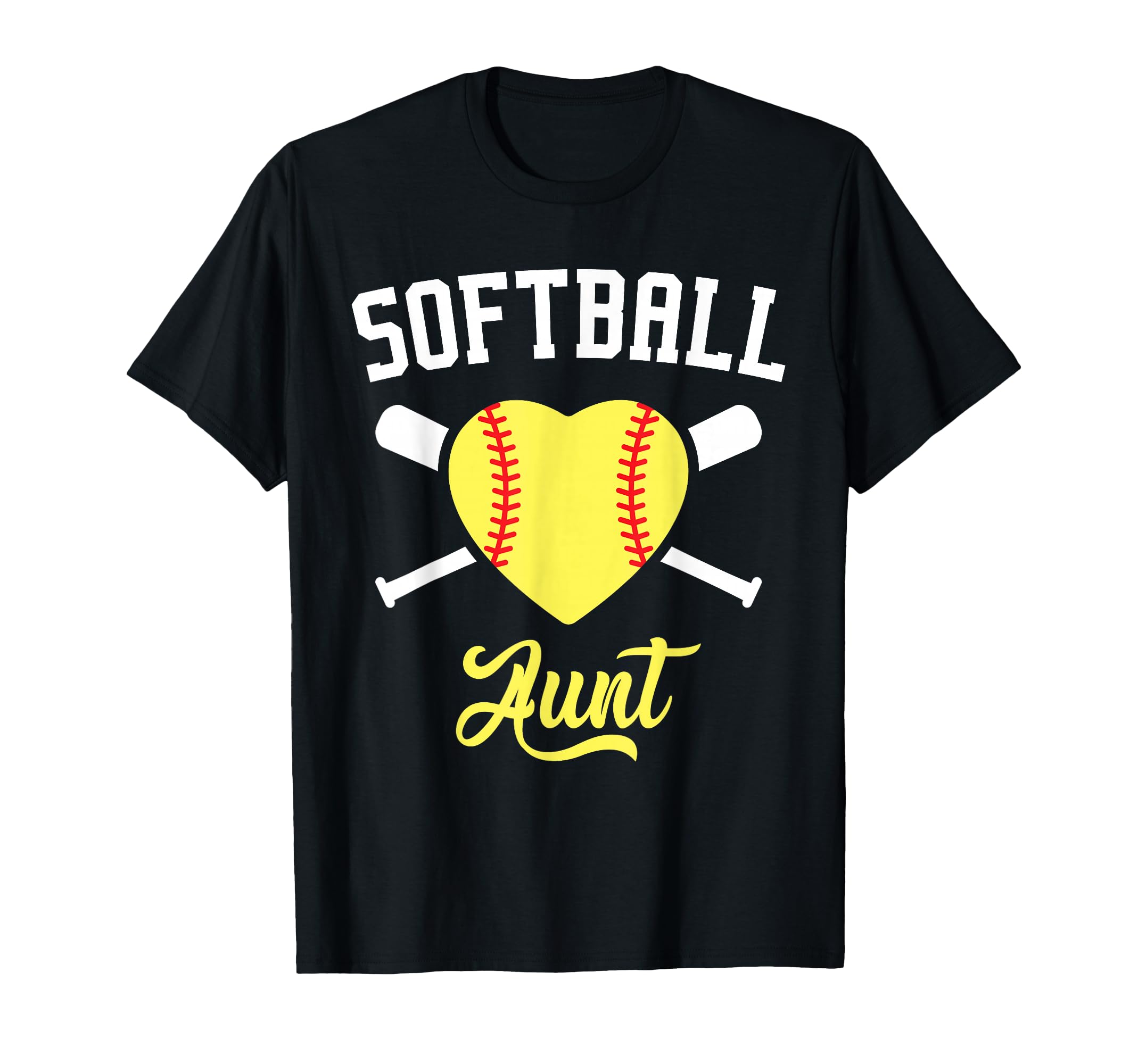 Softball Aunt Family Softball T-Shirt - Fun Novelty Design for Adults - T-Shirt, Sweatshirt, Hoodie