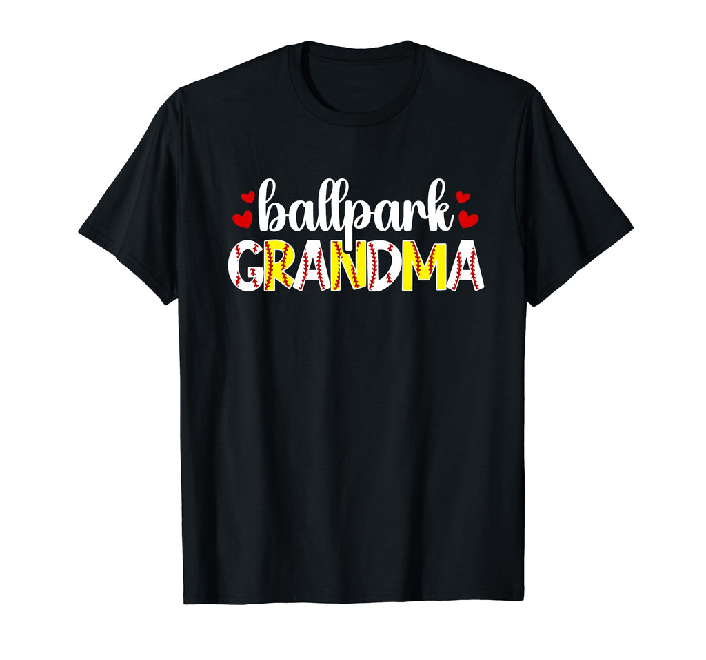 Ballpark Grandma Baseball Softball T-Shirt - Fun Novelty Design Unisex - T-Shirt, Sweatshirt, Hoodie