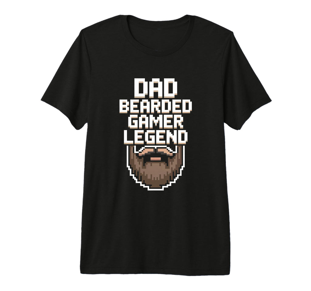 Mens Funny Gamer Bearded Dad Gaming Dad T-Shirt - Aesthetic Graphic Unisex - T-Shirt, Sweatshirt, Hoodie