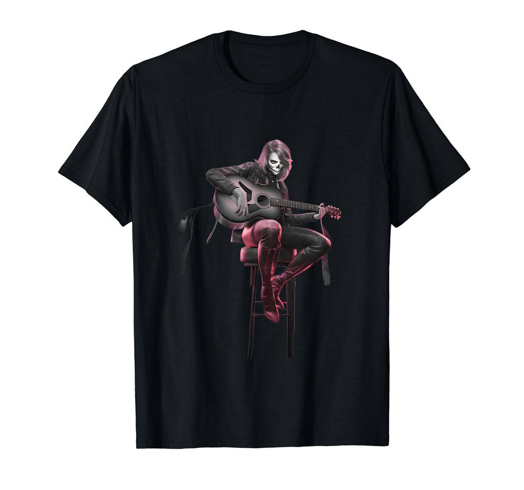 Timeless Rock Star Playing Guitar T-Shirt - Minimalist Print Men Women - T-Shirt, Sweatshirt, Hoodie