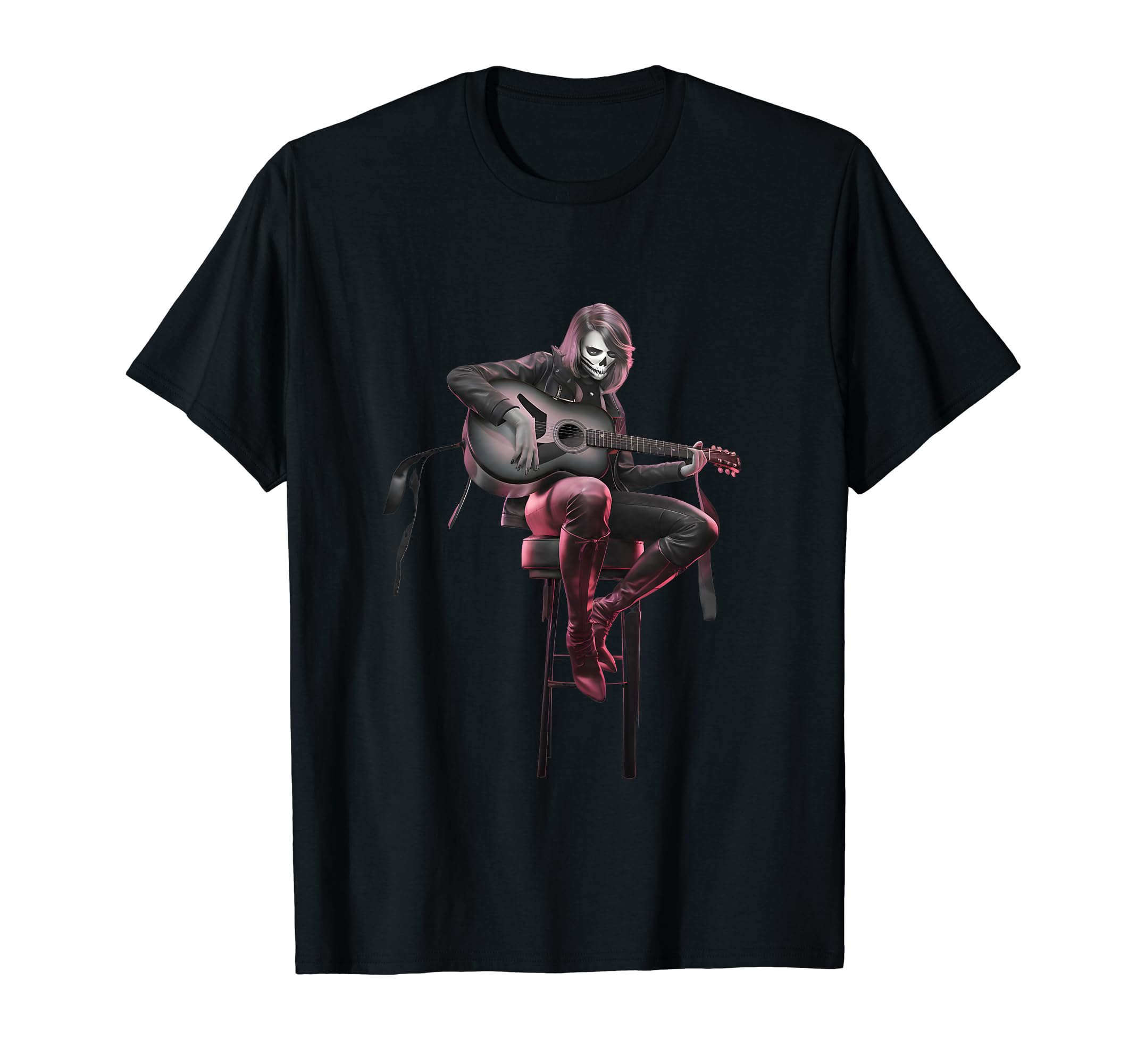 Timeless Rock Star Playing Guitar T-Shirt - Minimalist Print Men Women - T-Shirt, Sweatshirt, Hoodie
