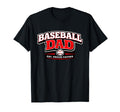 Baseball Dad Established Proud Father T-Shirt - Minimalist Print Unisex - T-Shirt, Sweatshirt, Hoodie