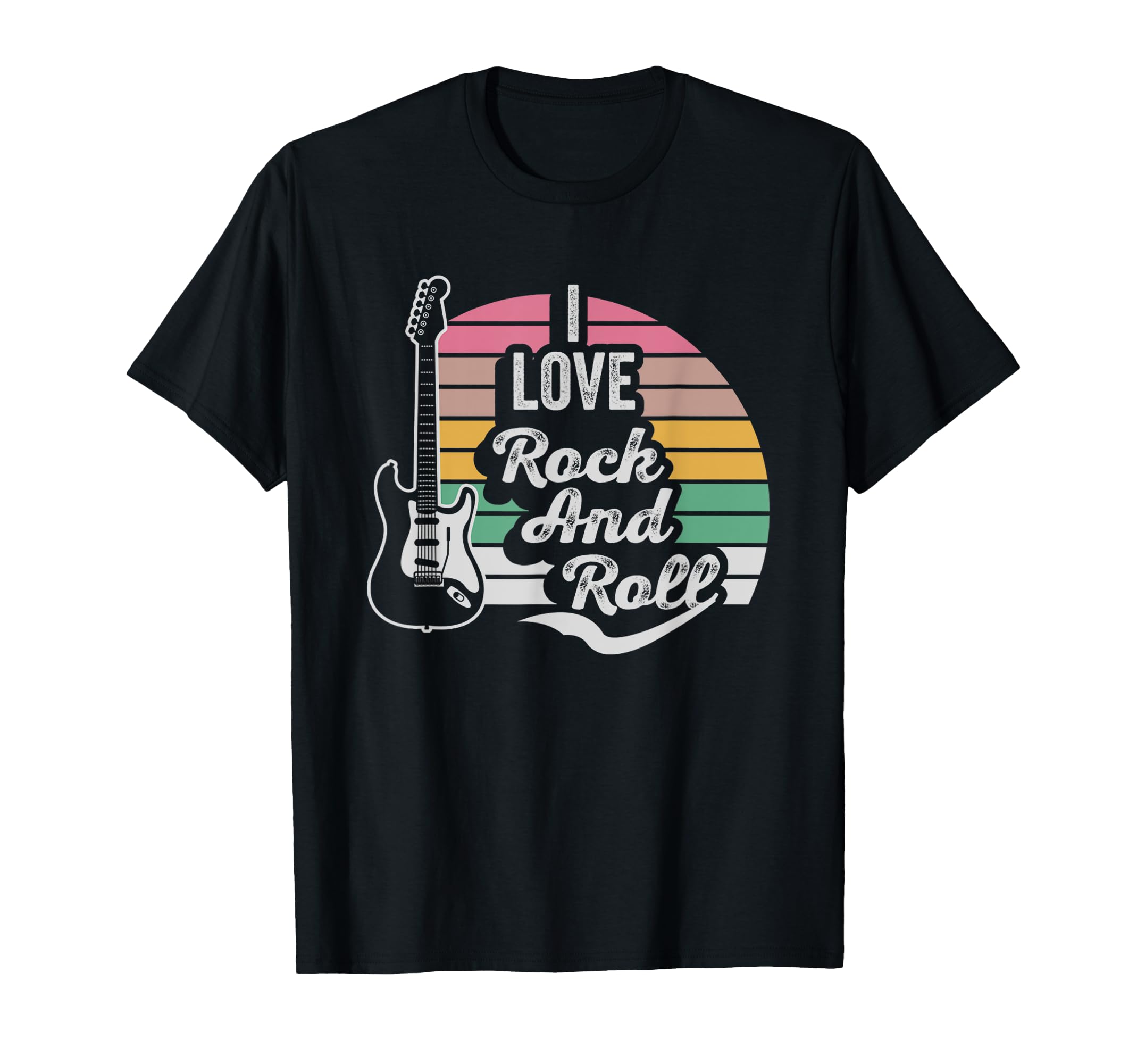 I Love Rock And Roll Guitar Art T-Shirt - Unique Graphic for Adults - T-Shirt, Sweatshirt, Hoodie