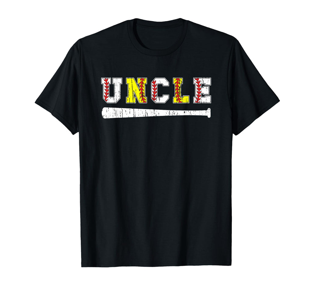 Softball Baseball Uncle Baseball T-Shirt - Trendy Graphic Men Women - T-Shirt, Sweatshirt, Hoodie
