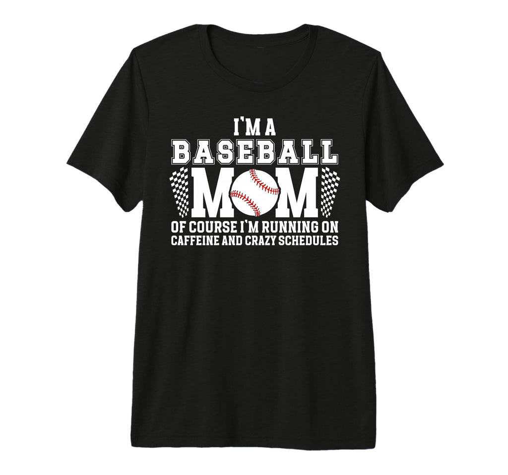 Im Baseball Mom Baseball Player Mama Tri T-Shirt - Graphic Print Unisex - T-Shirt, Sweatshirt, Hoodie