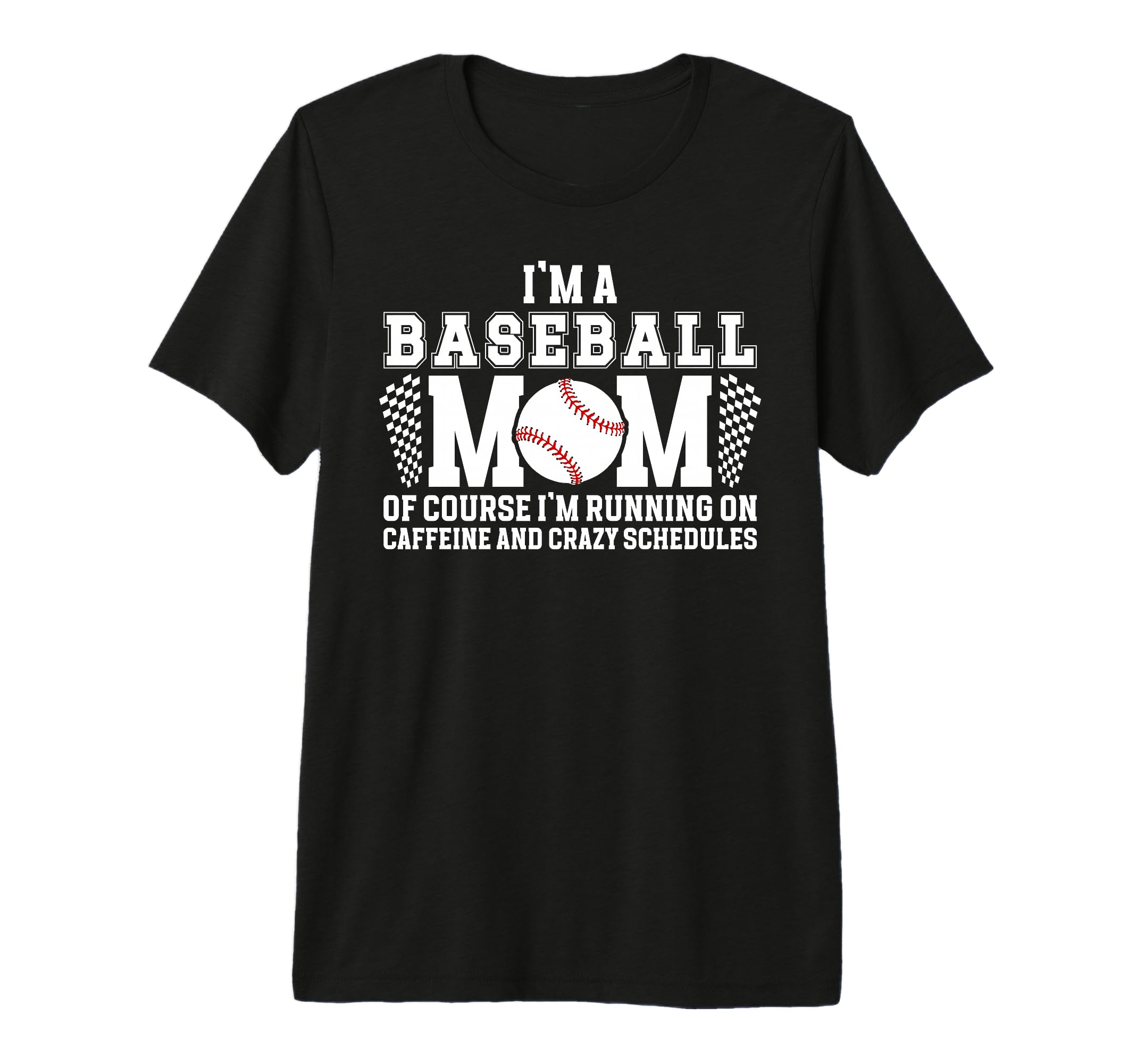 Im Baseball Mom Baseball Player Mama Tri T-Shirt - Graphic Print Unisex - T-Shirt, Sweatshirt, Hoodie