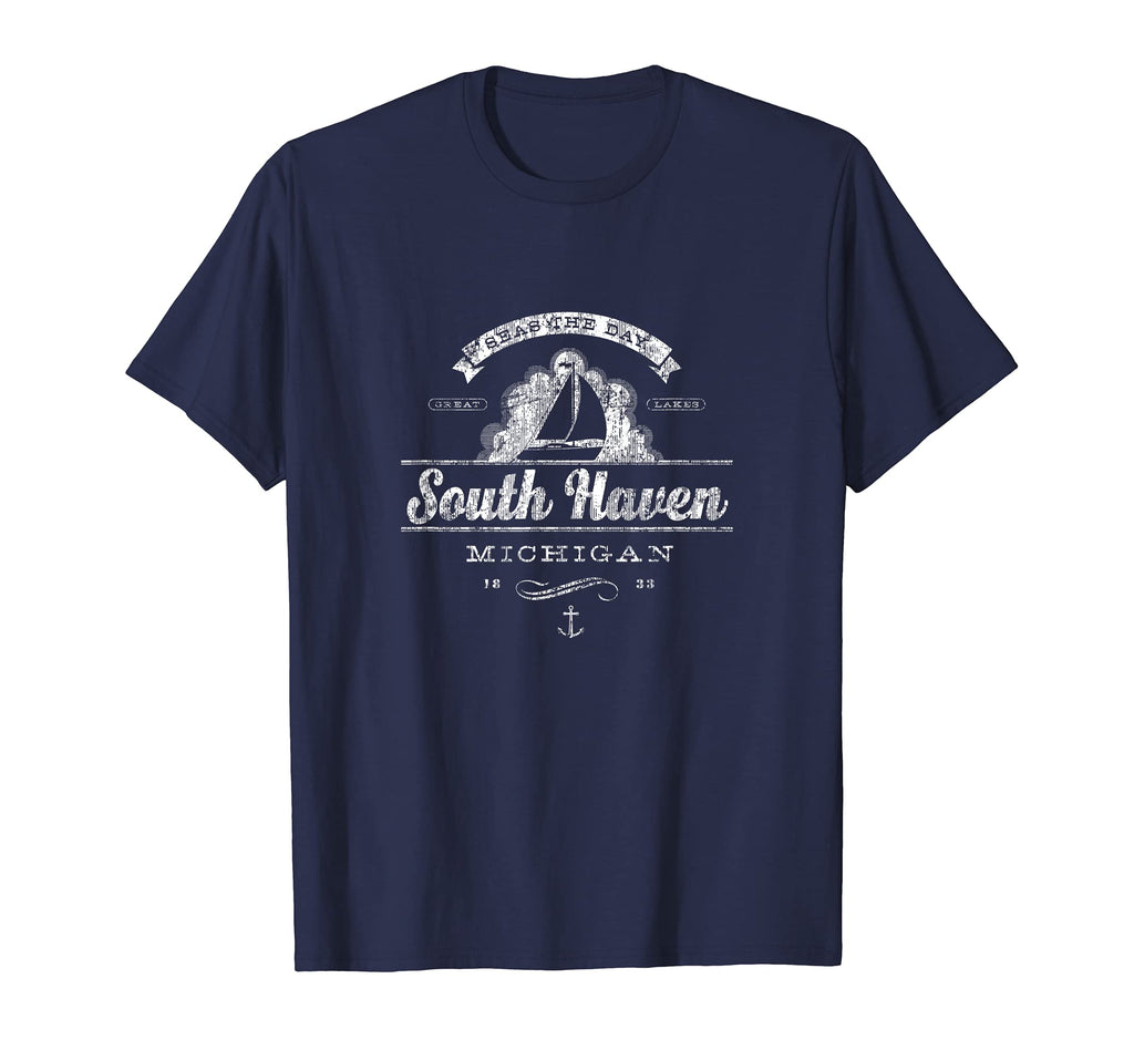 South Haven Mi Sailboat Nautical T-Shirt - Unique Graphic for Adults - T-Shirt, Sweatshirt, Hoodie