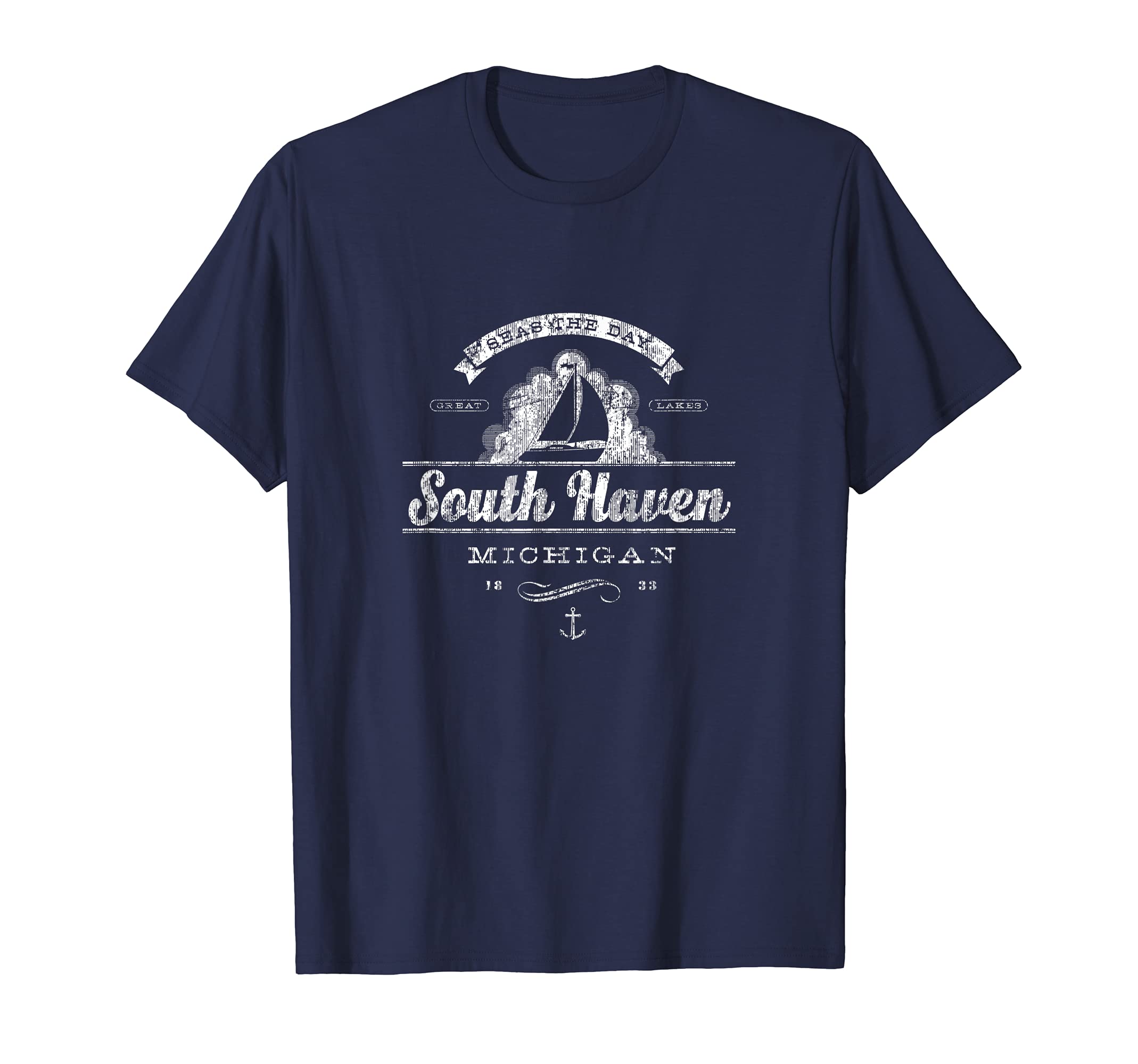 South Haven Mi Sailboat Nautical T-Shirt - Unique Graphic for Adults - T-Shirt, Sweatshirt, Hoodie
