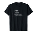 Peace Love Tambourine Percussion T-Shirt - Fun Novelty Design Unisex - T-Shirt, Sweatshirt, Hoodie