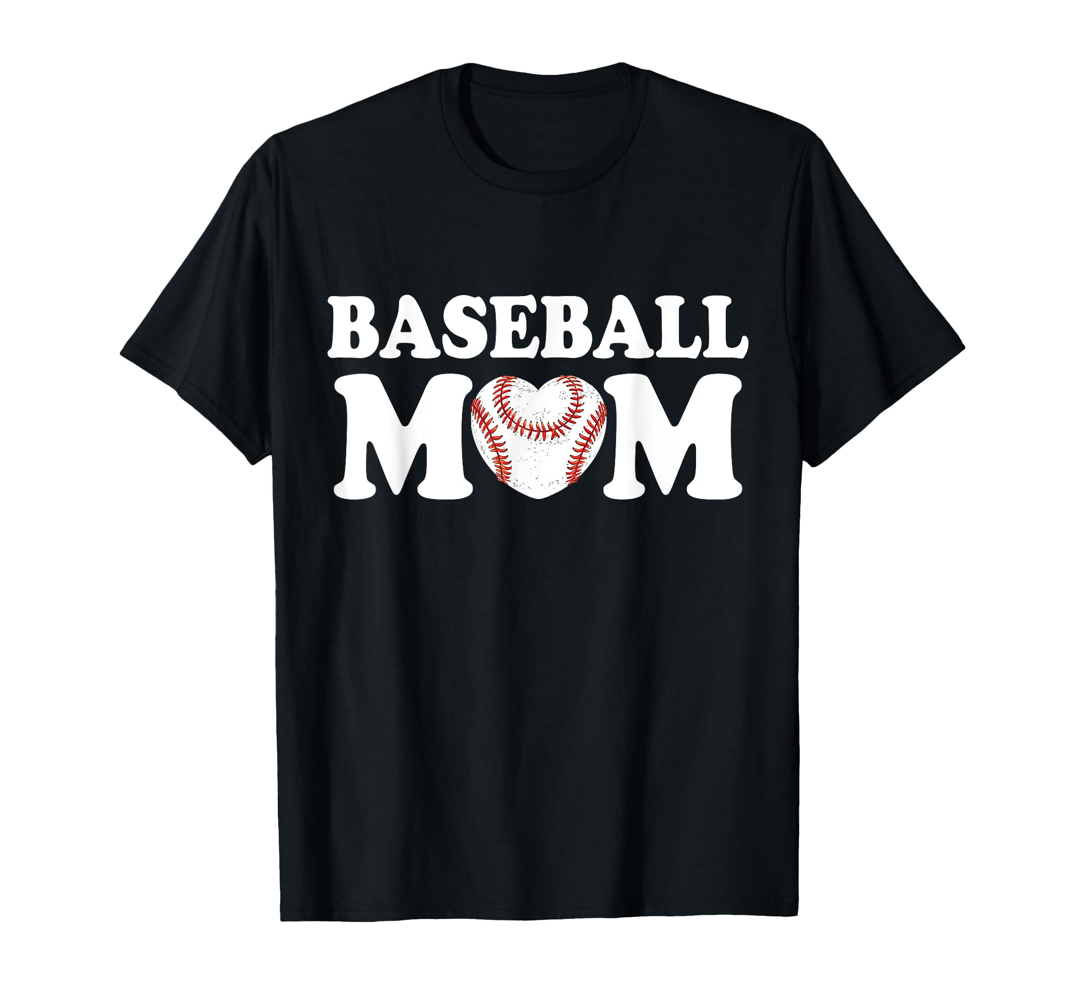 Baseball Mom Heart Family Matching Mommy T-Shirt - Unique Graphic Unisex - T-Shirt, Sweatshirt, Hoodie