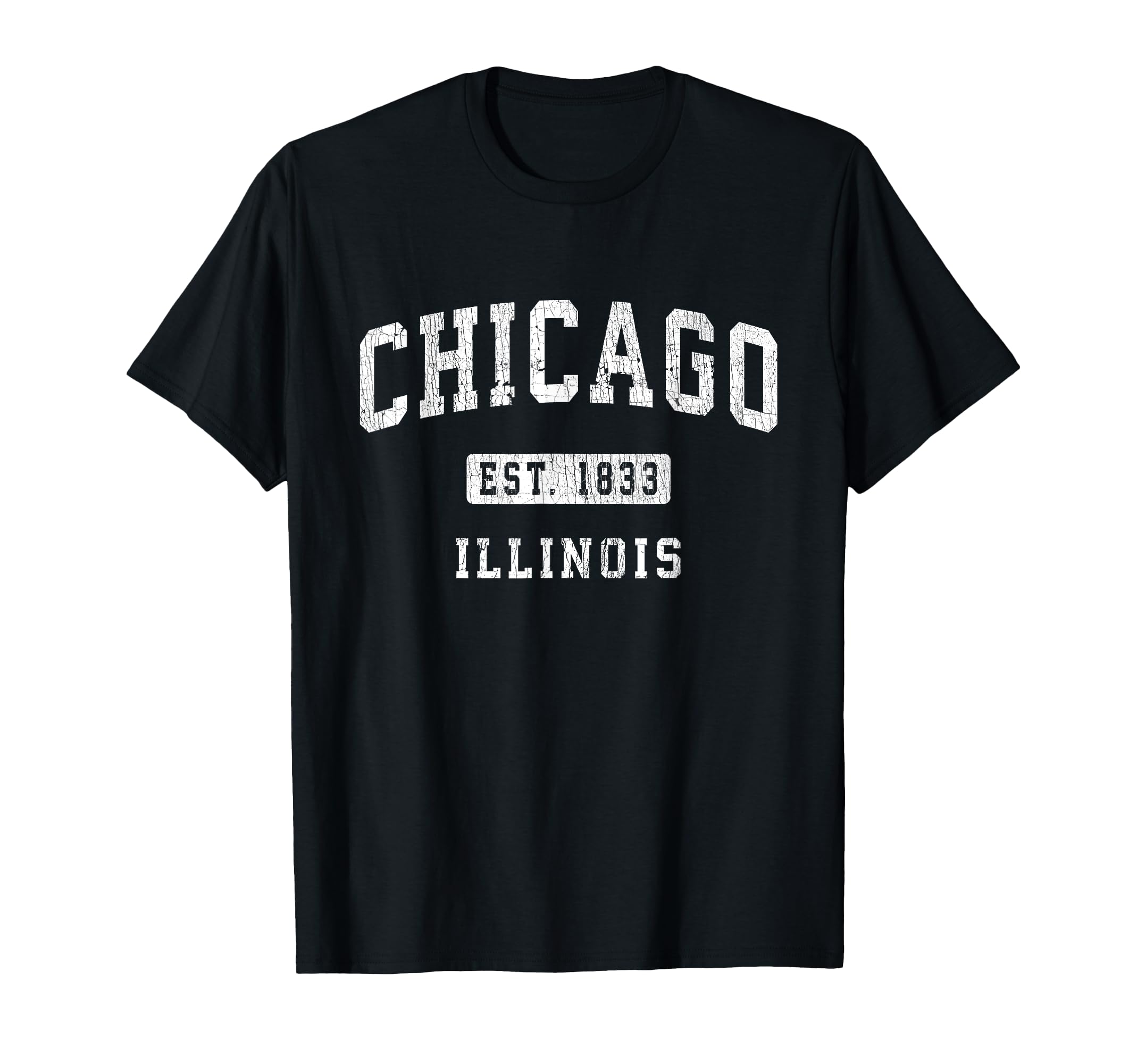 Chicago Illinois Il Athletic Sports T-Shirt - Minimalist Print Unisex - T-Shirt, Sweatshirt, Hoodie