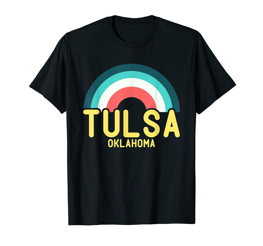 Tulsa Oklahoma Rainbow T-Shirt - Novelty Apparel Men Women - T-Shirt, Sweatshirt, Hoodie
