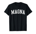 Magna Ut Distressed White Varsity T-Shirt - Novelty Apparel Men Women - T-Shirt, Sweatshirt, Hoodie
