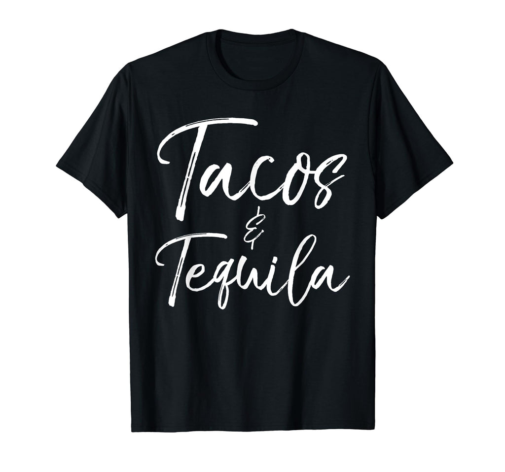 Tacos And Tequila Distressed Funny T-Shirt - Minimalist Print Men Women - T-Shirt, Sweatshirt, Hoodie