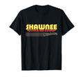Shawnee Oklahoma Stripes T-Shirt - Graphic Print Unisex - T-Shirt, Sweatshirt, Hoodie