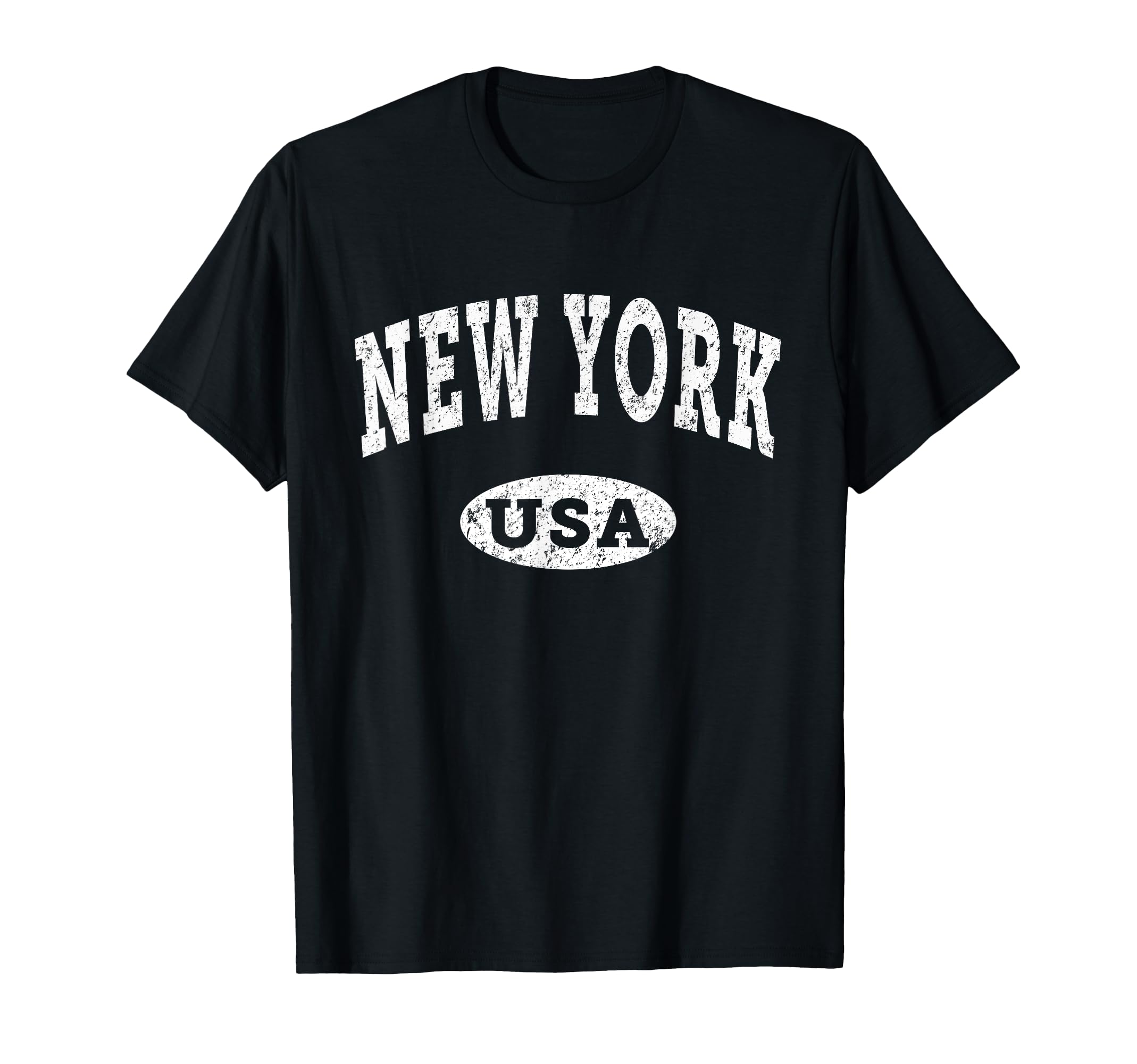 New York Ny Distressed Usa T-Shirt - Novelty Apparel for Adults - T-Shirt, Sweatshirt, Hoodie