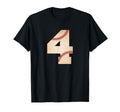 Baseball Number 4 Player T-Shirt - Trendy Graphic for Adults - T-Shirt, Sweatshirt, Hoodie