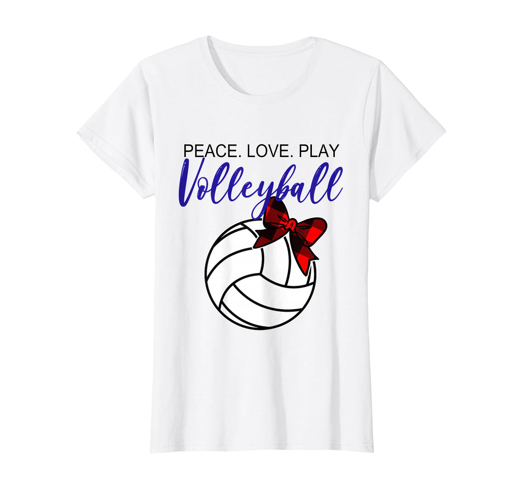 Volleyball Teen 10 12 Peace Love T-Shirt - Novelty Apparel Men Women - T-Shirt, Sweatshirt, Hoodie