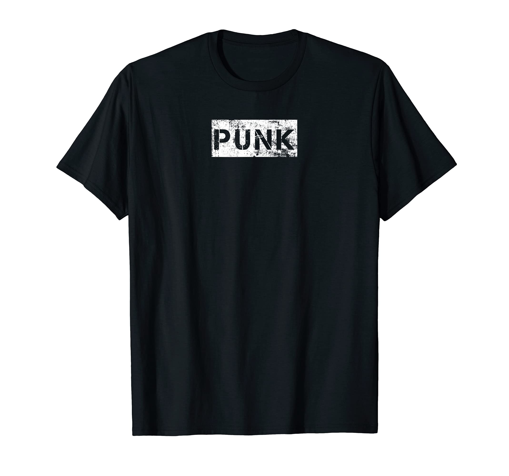 Punk Rock Simple Distressed Art T-Shirt - Fun Novelty Design for Adults - T-Shirt, Sweatshirt, Hoodie
