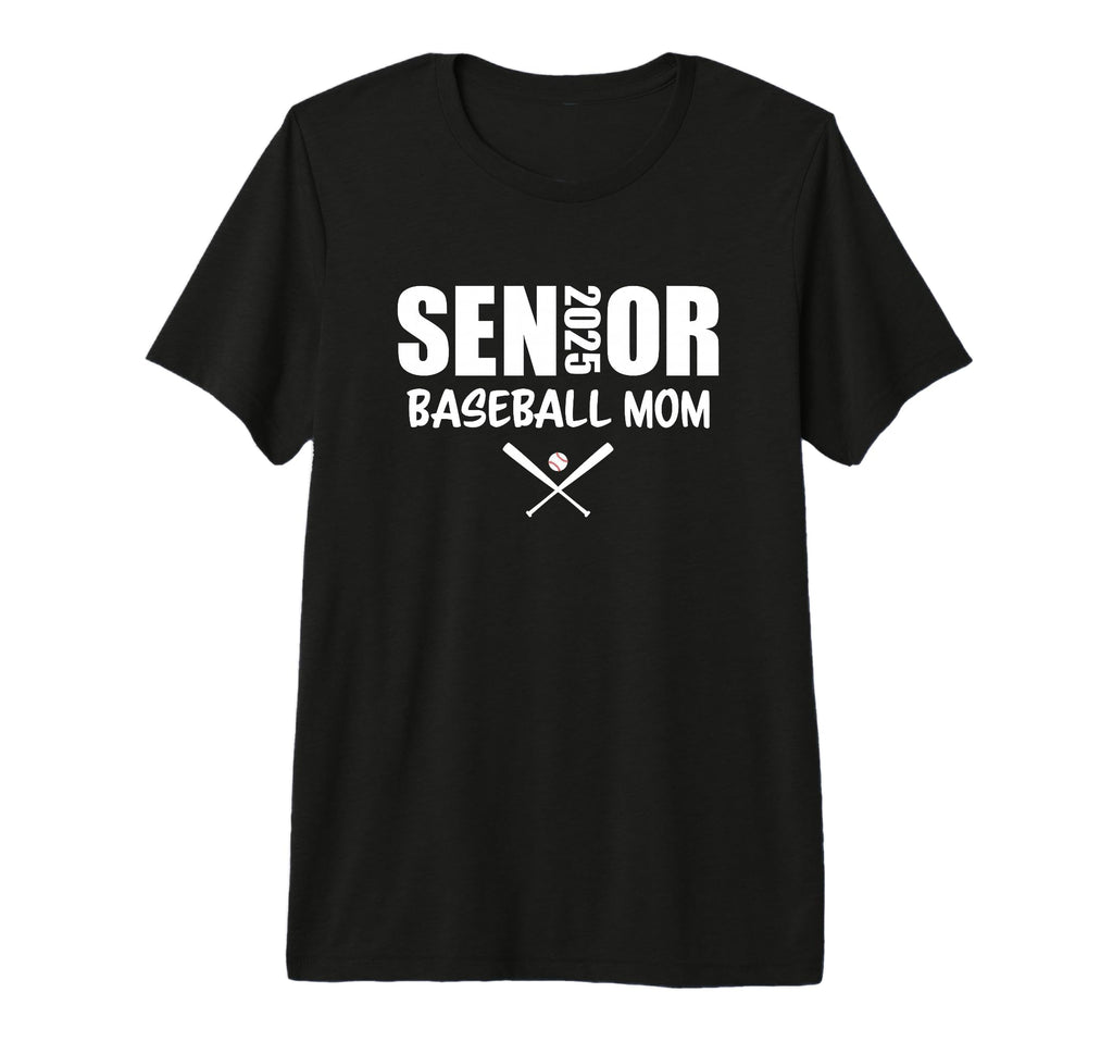 Senior Baseball Mom 2025 Team Parent T-Shirt - Unique Graphic Unisex - T-Shirt, Sweatshirt, Hoodie
