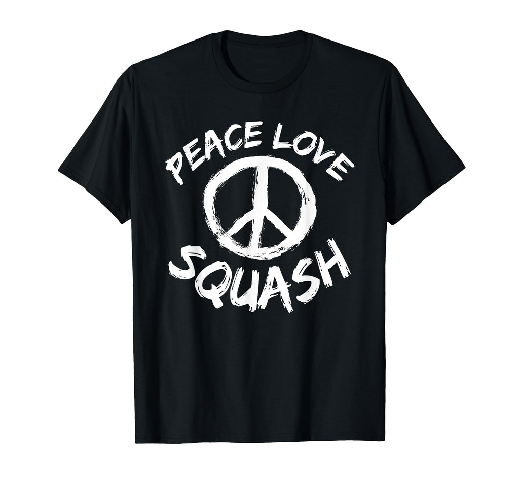 Squash Coach Squash Training Peace Love T-Shirt - Streetwear Style Unisex - T-Shirt, Sweatshirt, Hoodie