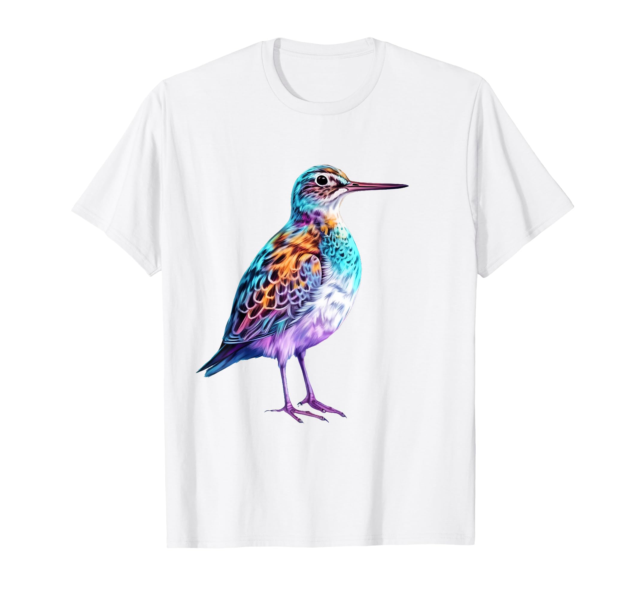 Vaporwave Aesthetic Spotted Sandpiper T-Shirt - Trendy Graphic Unisex - T-Shirt, Sweatshirt, Hoodie