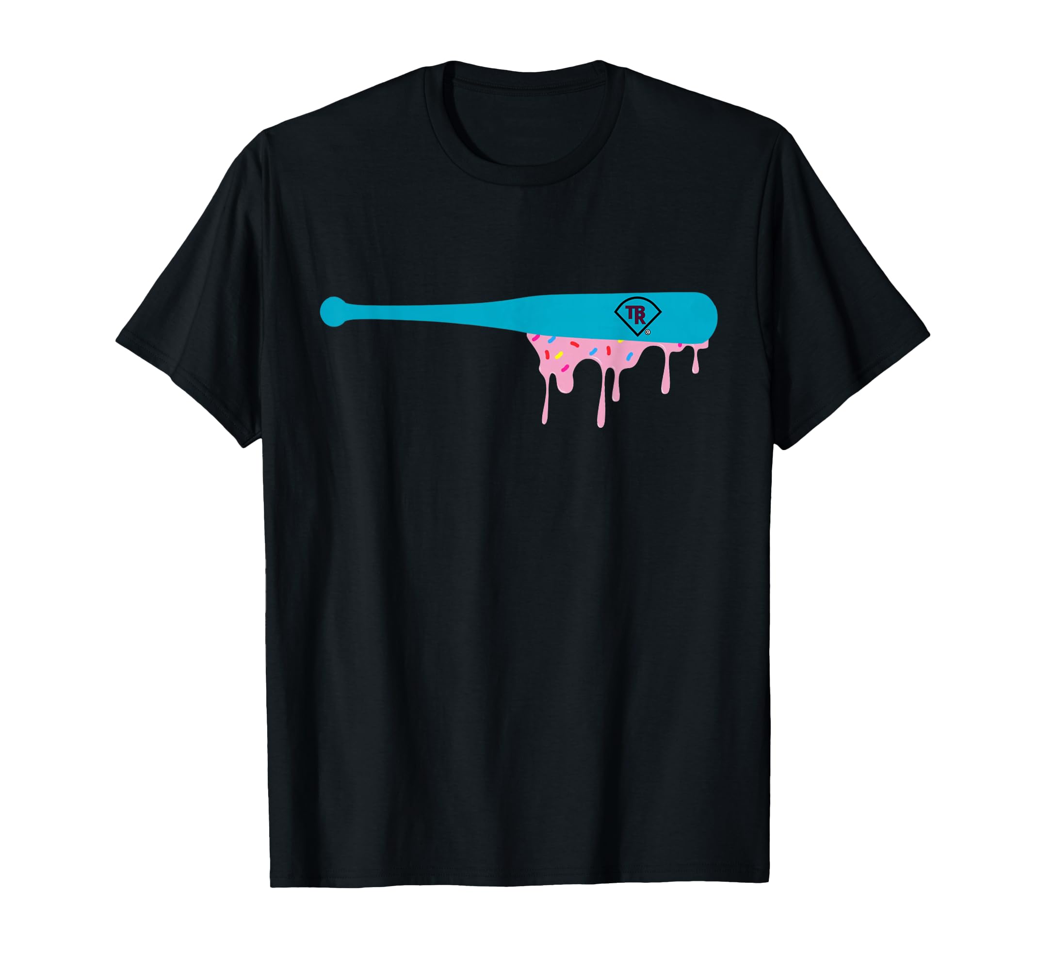 Baseball Bat Sprinkles Drip T-Shirt - Trendy Graphic Men Women - T-Shirt, Sweatshirt, Hoodie
