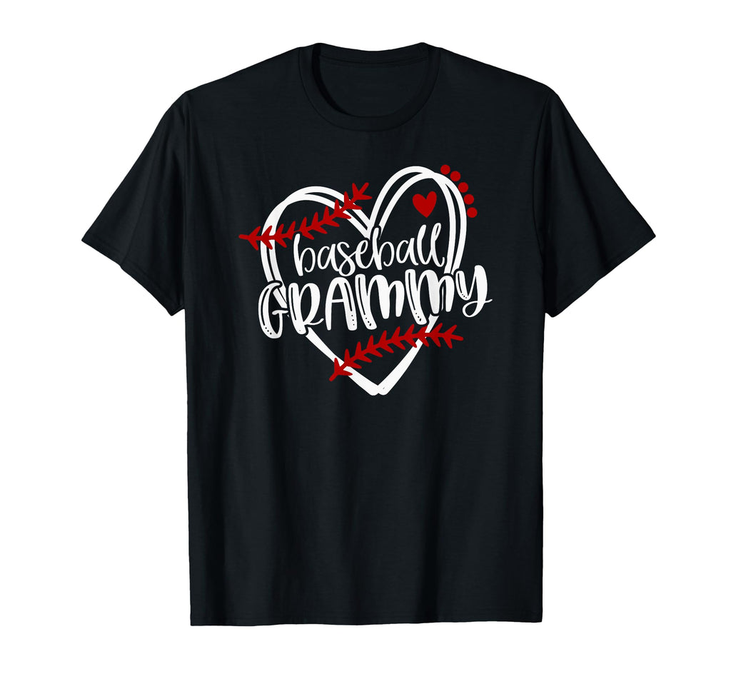 Baseball Heart Grammy Grandma T-Shirt - Trendy Graphic for Adults - T-Shirt, Sweatshirt, Hoodie