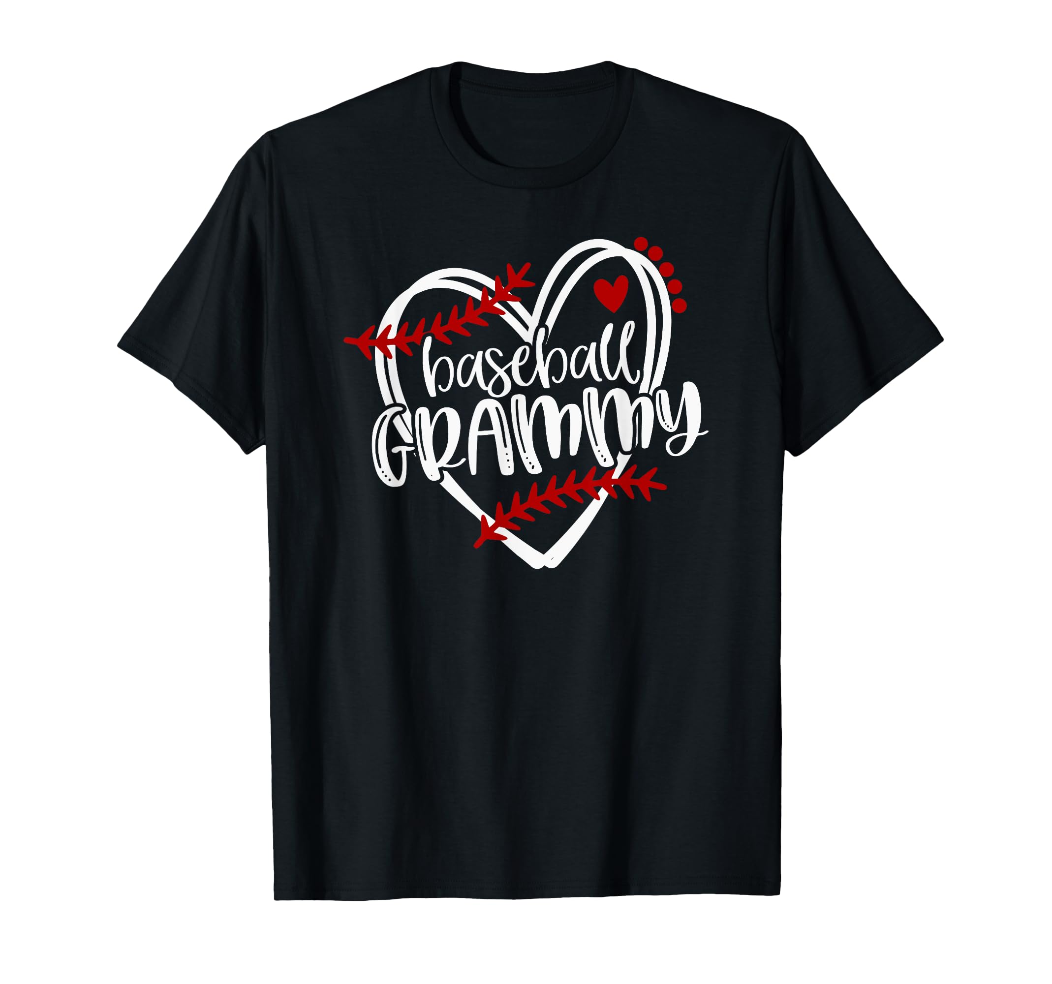 Baseball Heart Grammy Grandma T-Shirt - Trendy Graphic for Adults - T-Shirt, Sweatshirt, Hoodie