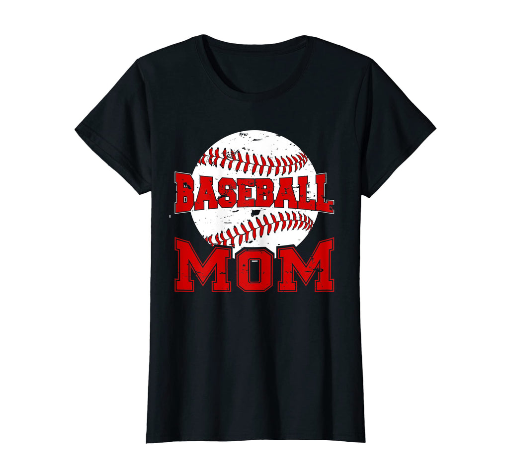 Womens Ball Mom Funny Baseball Mothers T-Shirt - Unique Graphic Men Women - T-Shirt, Sweatshirt, Hoodie