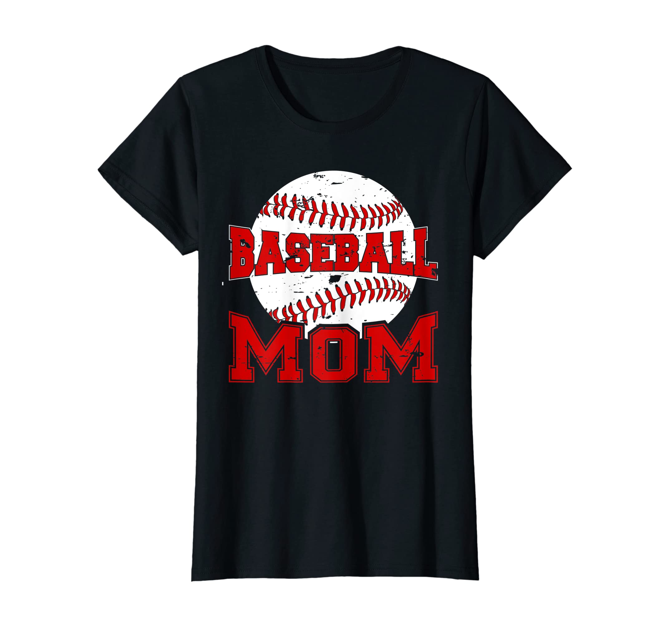 Womens Ball Mom Funny Baseball Mothers T-Shirt - Unique Graphic Men Women - T-Shirt, Sweatshirt, Hoodie