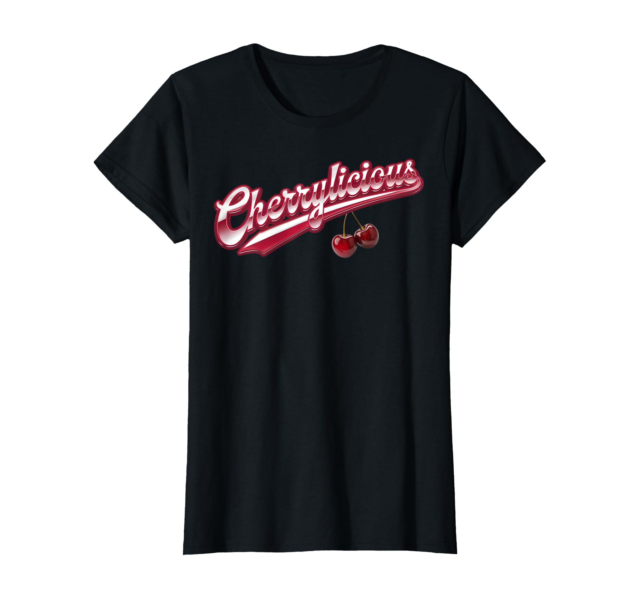 Womens Cherrylicious Bold Flirty Cherry T-Shirt - Unique Graphic Unisex - T-Shirt, Sweatshirt, Hoodie