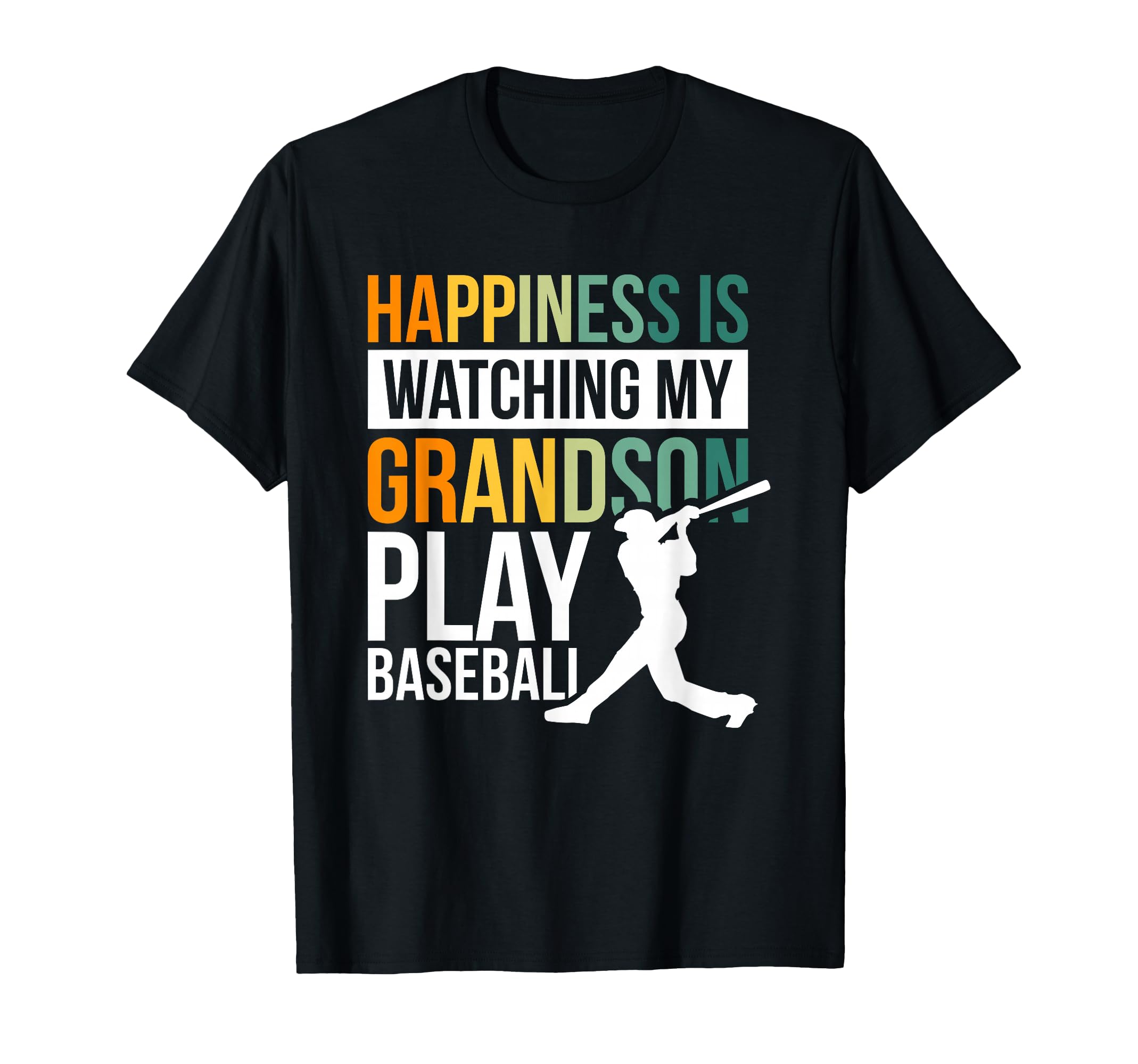 Happiness Is Watching My Grandson Play T-Shirt - Unique Graphic for Adults - T-Shirt, Sweatshirt, Hoodie