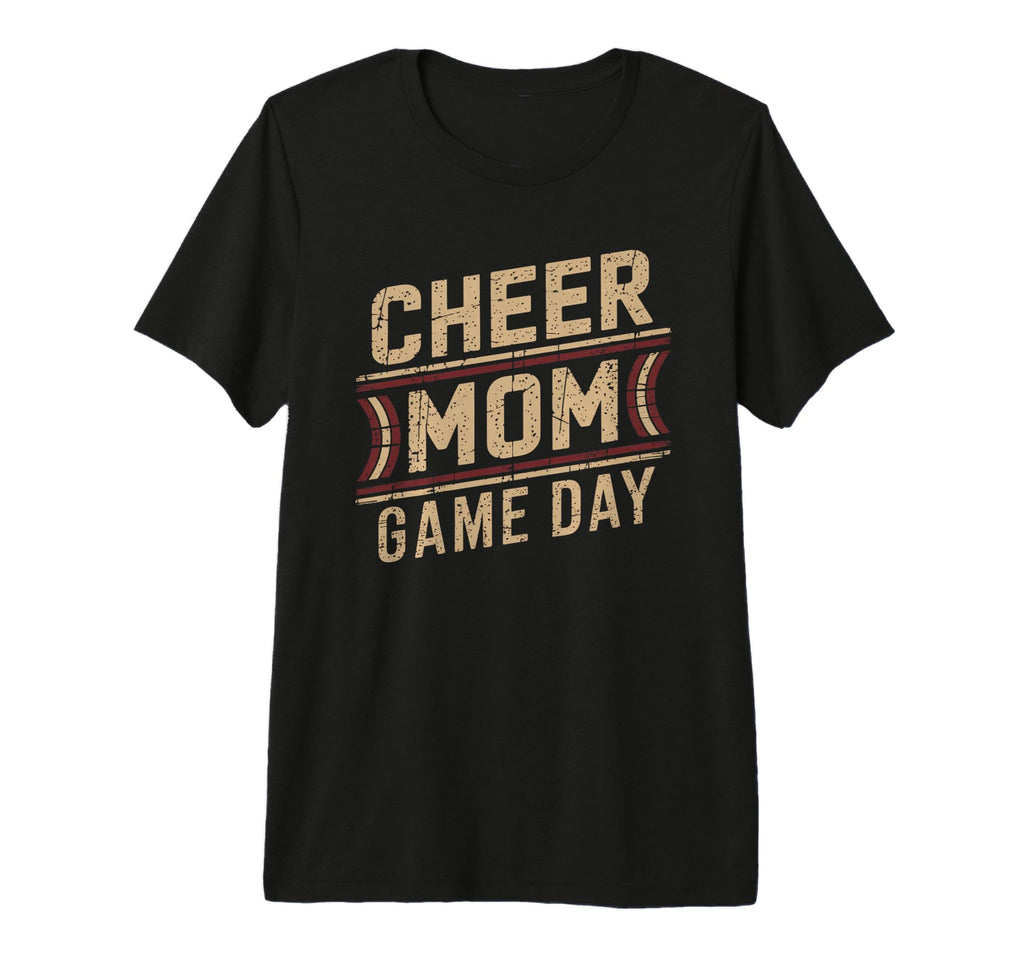 Cheer Mom Mother Bow Cheerleader Game Day T-Shirt - Unique Graphic Unisex - T-Shirt, Sweatshirt, Hoodie