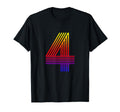 Number 4 Birthday Gift Disco T-Shirt - Fun Novelty Design for Adults - T-Shirt, Sweatshirt, Hoodie