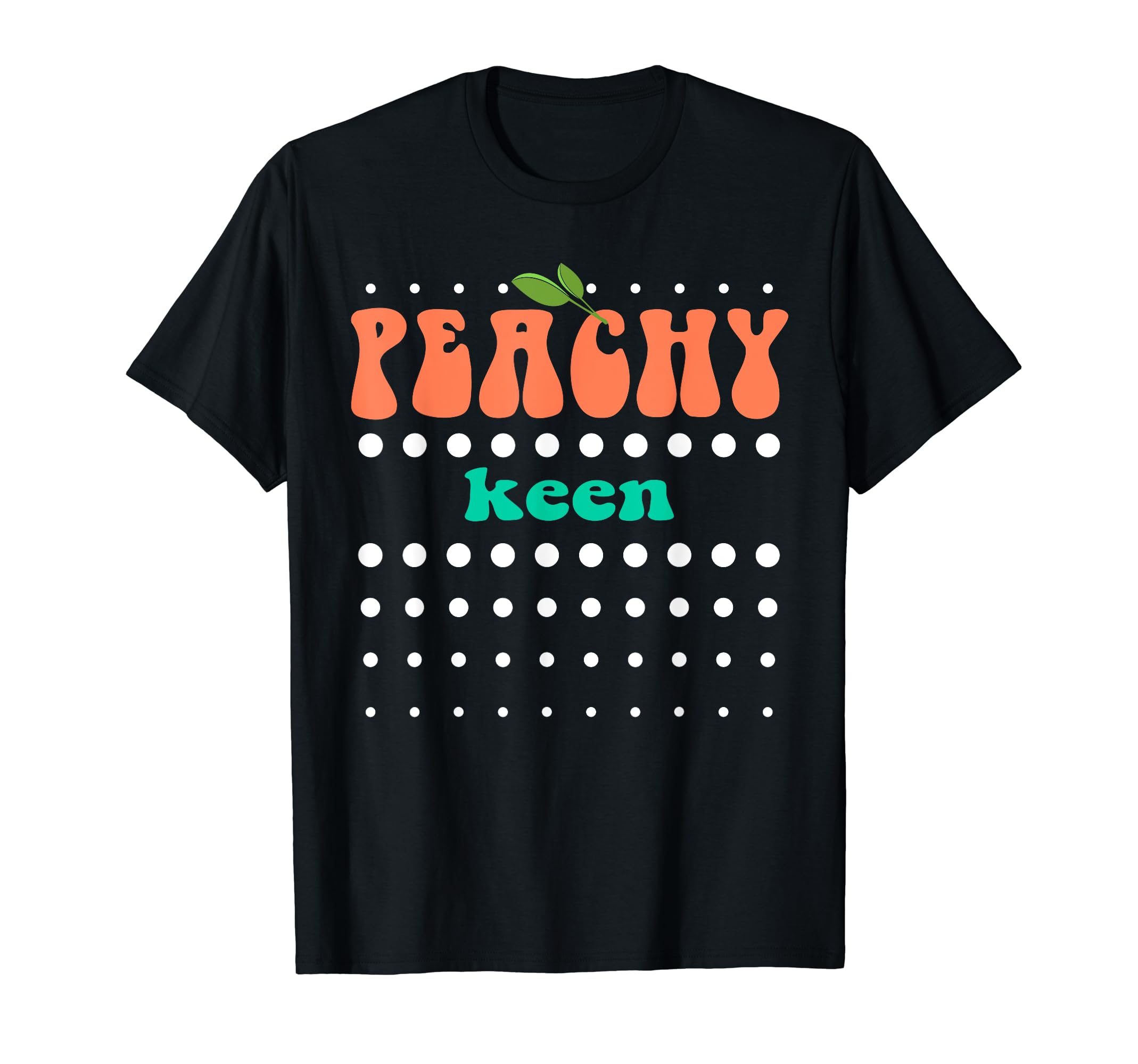 Peachy Keen Peach Turquoise Just All T-Shirt - Minimalist Print Unisex - T-Shirt, Sweatshirt, Hoodie
