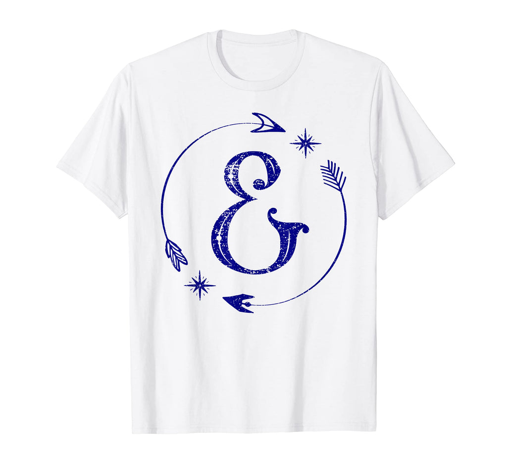 Initial E Monogram Boho Name Letter E5 T-Shirt - Trendy Graphic Unisex - T-Shirt, Sweatshirt, Hoodie