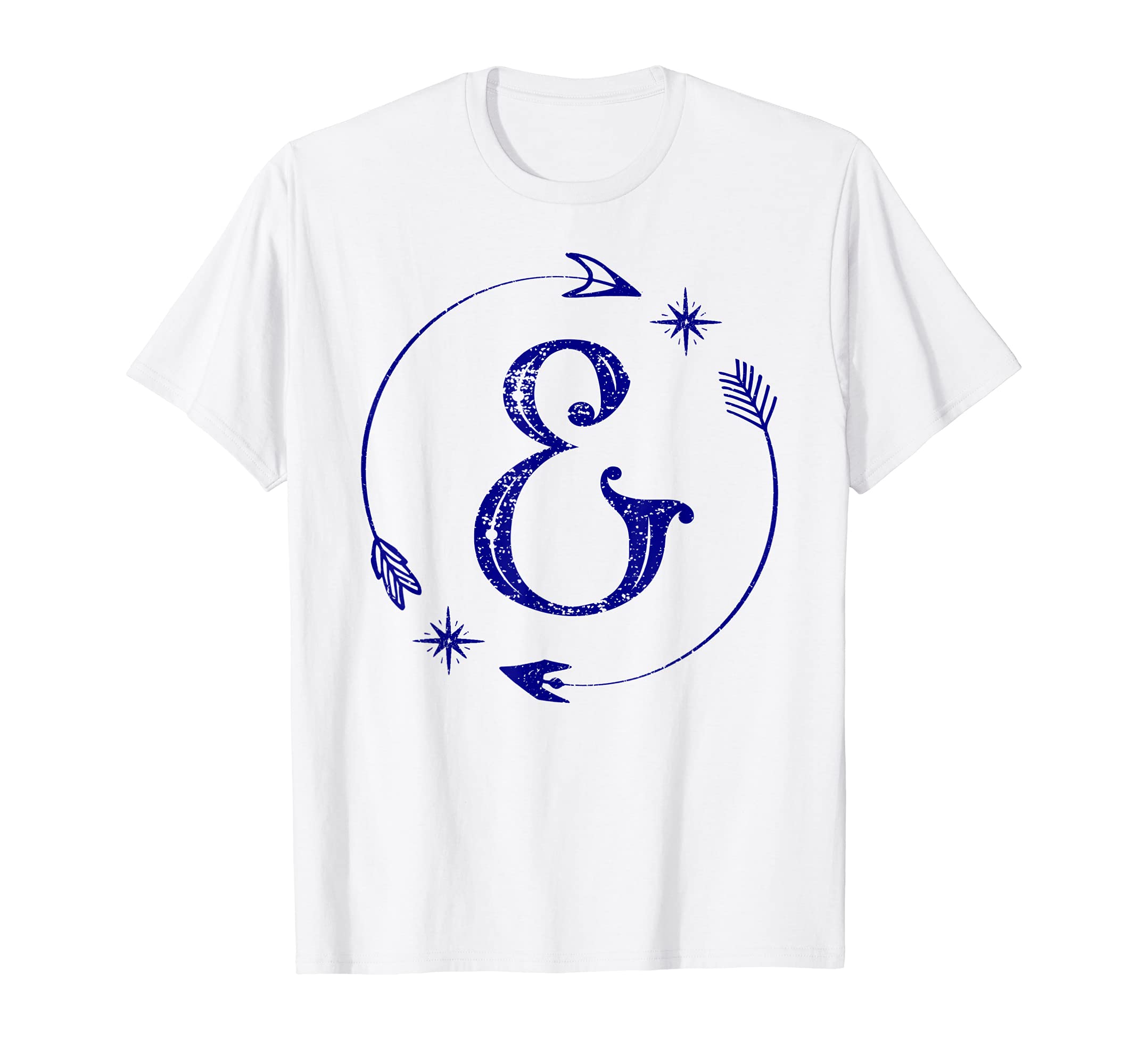 Initial E Monogram Boho Name Letter E5 T-Shirt - Trendy Graphic Unisex - T-Shirt, Sweatshirt, Hoodie