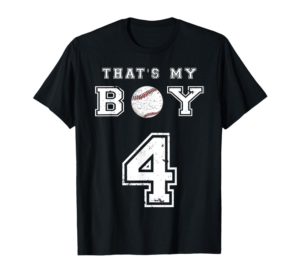 Thats My Baseball 4 Jersey Number T-Shirt - Custom Art Print for Adults - T-Shirt, Sweatshirt, Hoodie