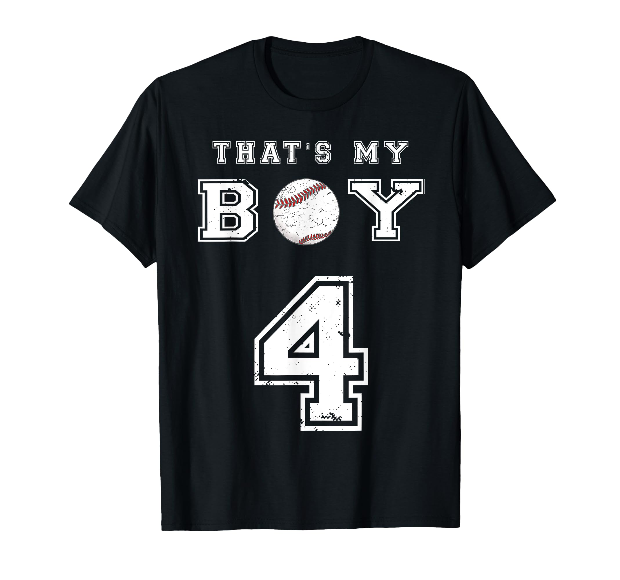 Thats My Baseball 4 Jersey Number T-Shirt - Custom Art Print for Adults - T-Shirt, Sweatshirt, Hoodie