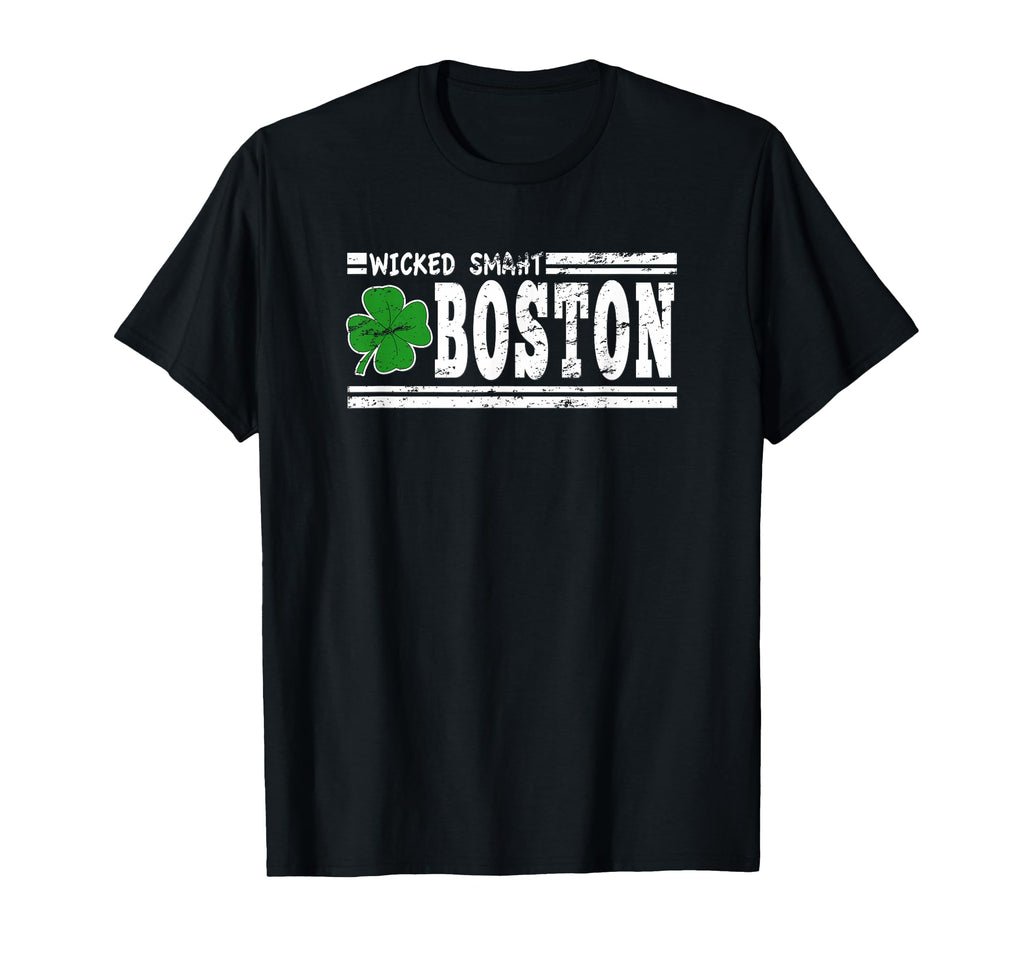 Wicked Smaht Boston Massachusetts T-Shirt - Custom Art Print Men Women - T-Shirt, Sweatshirt, Hoodie